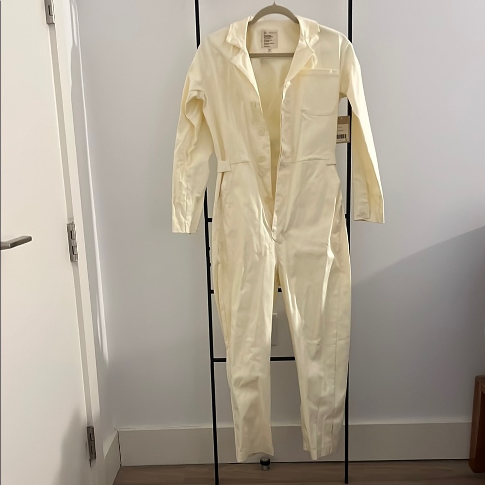 Happy Days Cream Women's Twill Jumpsuit NWT